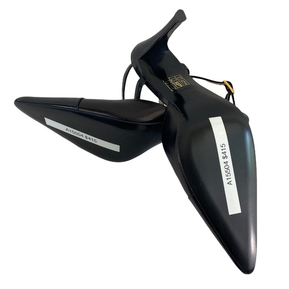 NIB Chanel Vintage Cap Toe Ankle Strap Buckle Pumps 37 - Picture 6 of 12